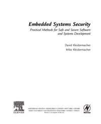 cover of the book Embedded Systems Security: Practical Methods for Safe and Secure Software and Systems Development