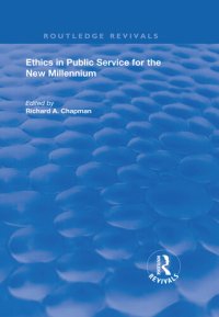 cover of the book Ethics in Public Service for the New Millennium