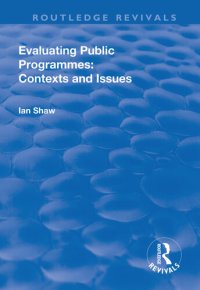 cover of the book Evaluating Public Programmes: Contexts and Issues