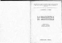 cover of the book La sillogistica di Aristotele