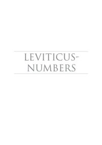 cover of the book Leviticus-Numbers (Smyth & Helwys Bible Commentary)