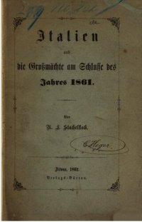 cover of the book Italien und die Großmächte am Ende des Jahres 1861