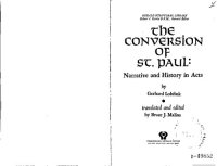 cover of the book The conversion of St. Paul: Narrative and history in Acts (Herald scriptural library)