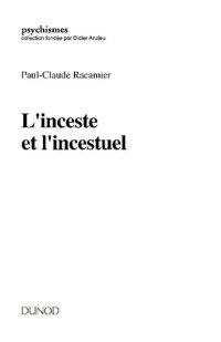 cover of the book L'inceste et l'incestuel