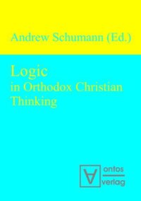 cover of the book Logic in Orthodox Christian Thinking