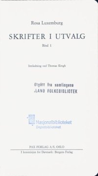 cover of the book Skrifter i utvalg 1