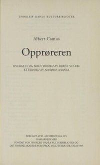 cover of the book Opprøreren