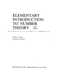 cover of the book Elementary Introduction to Number Theory