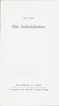 cover of the book Om kolonialismen