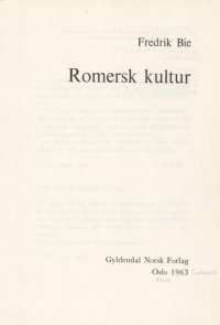 cover of the book Romersk kultur