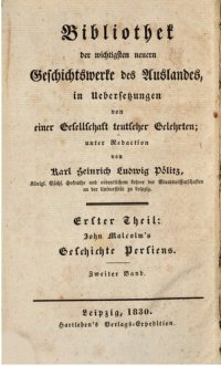 cover of the book Geschichte Persiens von der frühesten Periode bis zur jetzigen Zeit