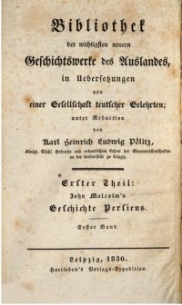 cover of the book Geschichte Persiens von der frühesten Periode an bis zur jetzigen Zeit