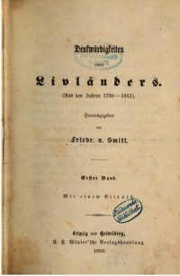 cover of the book Denkwürdigkeiten eines Livländers (Aus den Jahren 1790-1815)