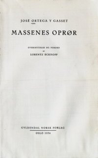 cover of the book Massenes oprør