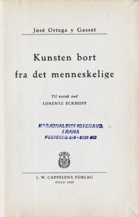 cover of the book Kunsten bort fra det menneskelige