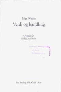 cover of the book Verdi og handling