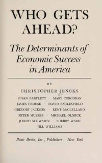 cover of the book Who Gets Ahead - Determinants of Economic Success in America