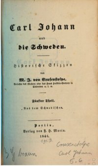 cover of the book Carl Johann und die Schweden : Eine historische Skizze