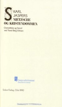 cover of the book Nietzsche og kristendommen