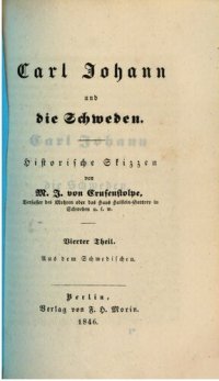 cover of the book Carl Johann und die Schweden : Eine historische Skizze