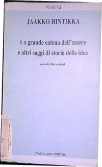 cover of the book La grande catena dell'essere e altri saggi storia delle idee