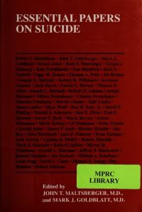 cover of the book Essential Papers on Suicide