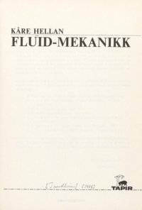 cover of the book Fluid-mekanikk