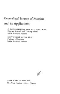 cover of the book Generalized Inverse of Matrices and Its Applications