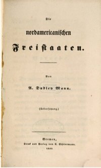 cover of the book Die nordamerikanischen Freistaaten