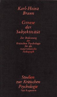 cover of the book Genese der Subjektivität: Zur Bedeutung der Kritischen Psychologie für die materialistische Pädagogik