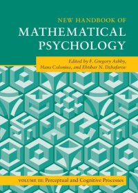 cover of the book New Handbook of Mathematical Psychology: Volume 3, Perceptual and Cognitive Processes