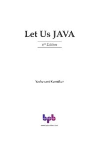 cover of the book Let Us Java - 6th Edition