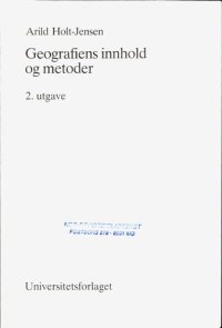 cover of the book Geografiens innhold og metoder