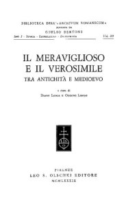 cover of the book Il meraviglioso e il verosimile tra antichità e Medioevo