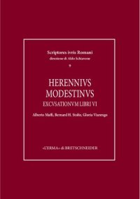 cover of the book Herennius Modestinus: Excusationum Libri VI