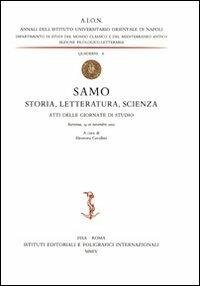 cover of the book Samo. Storia, letteratura, scienza. Atti delle Giornate di studio (Ravenna, 14-16 novembre 2002)