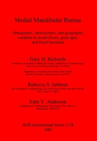 cover of the book Medial Mandibular Ramus: Ontogenetic, idiosyncratic, and geographic variation in recent Homo, great apes, and fossil hominids