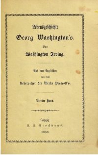 cover of the book Lebensgeschichte George Washingtons