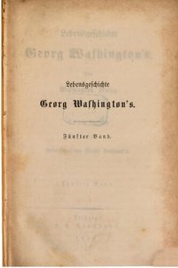 cover of the book Lebensgeschichte George Washingtons