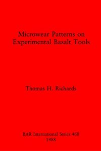 cover of the book Microwear Patterns on Experimental Basalt Tools