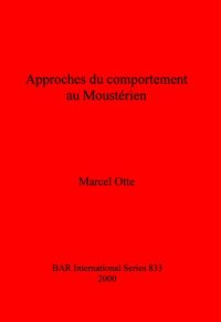 cover of the book Approches du comportement au Moustérien