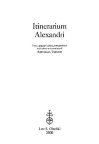 cover of the book Itinerarium Alexandri