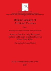 cover of the book Italian Cadastre of Artificial Cavities Part 1 (Including introductory comments and a classification)