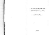 cover of the book La comprensión del pasado. Escritos sobre filosofía de la historia