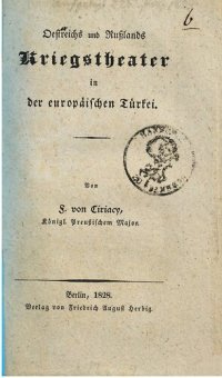 cover of the book Österreichs und Russlands Kriegstheater in der europäischen Türkei