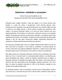 cover of the book Satanismo: realidades e acusações