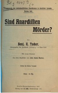 cover of the book Sind Anarchisten Mörder?