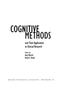 cover of the book Cognitive Methods and Their Application to Clinical Research