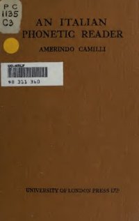 cover of the book An Italian Phonetic Reader