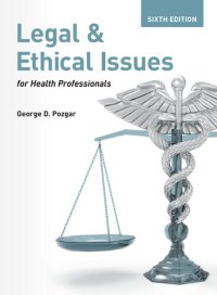 cover of the book Legal and Ethical Issues for Health Professionals